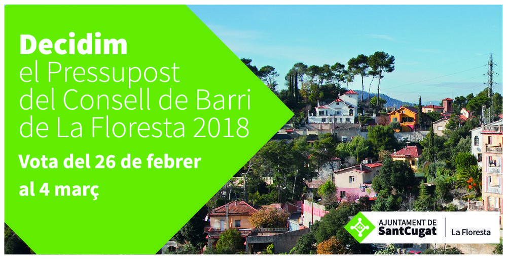 Decidim el pressupost del Consell de Barri de La Floresta 2018