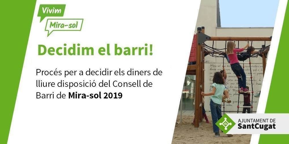 Decidim el pressupost del Consell de Barri de Mira-sol 2019
